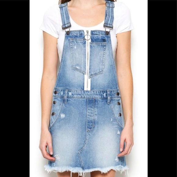 HIDDEN Denim Overall Skirt - Picture 2 of 15